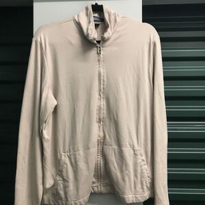 Lands-end Men's Cream and Tan Sweatshirt